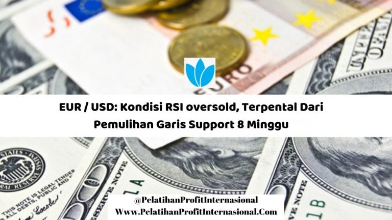 EUR USD RSI Oversold terpental dari pemulihan garis support 8 minggu