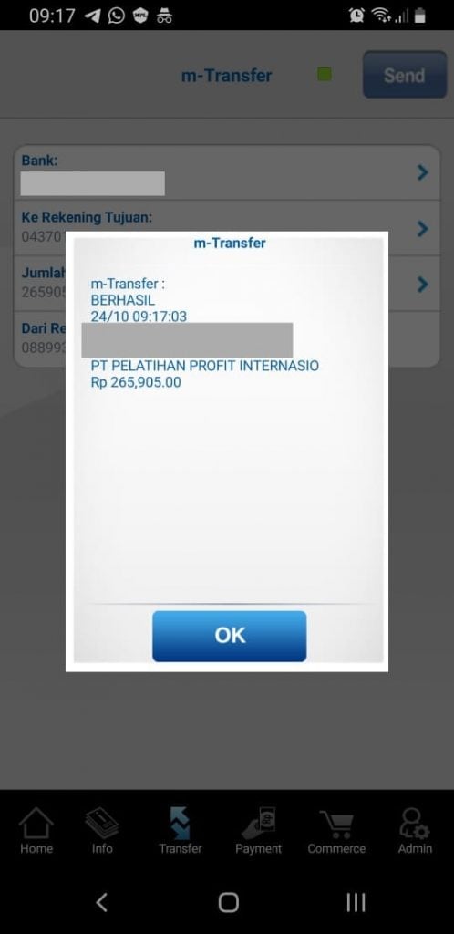 BAPAK EVENS DOMINIUS dari SURABAYA berlangganan signal forex