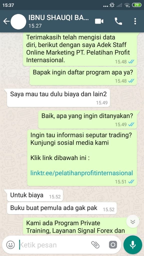 Bapak Ibnu Shauqi Telah Berlangganan Signal Forex