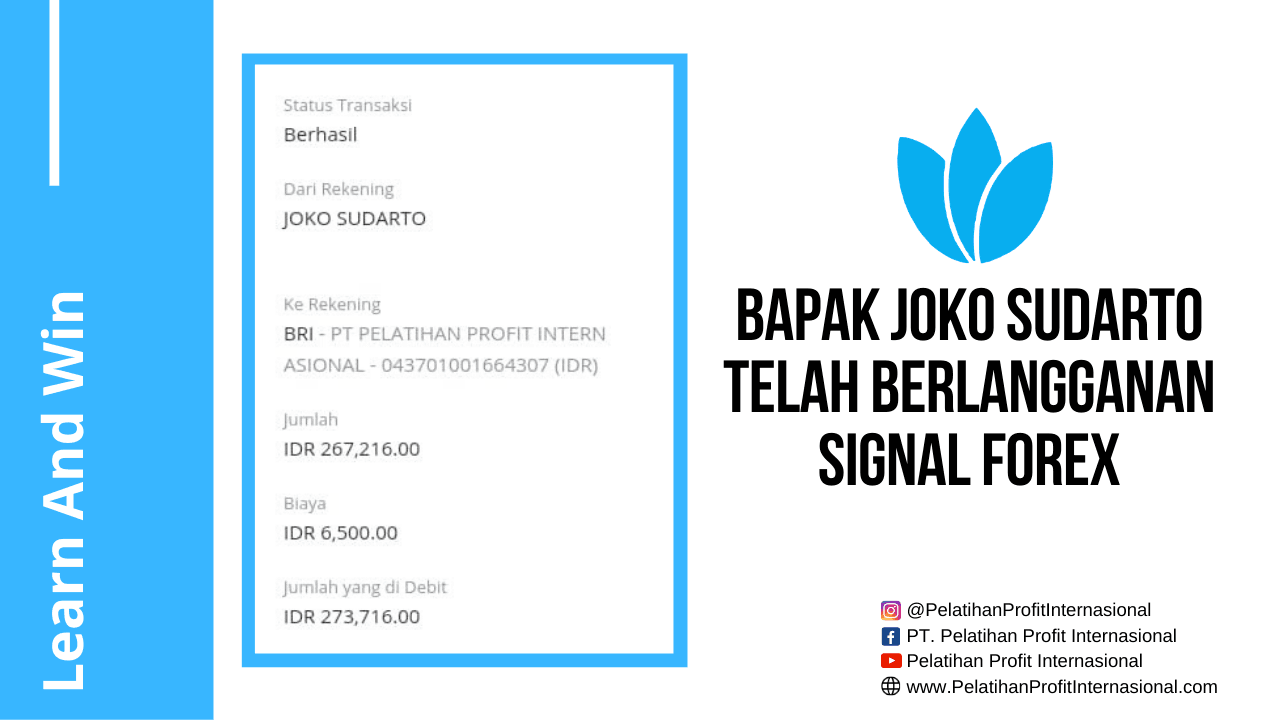 Bapak Joko Sudarto Telah Berlangganan Signal Forex