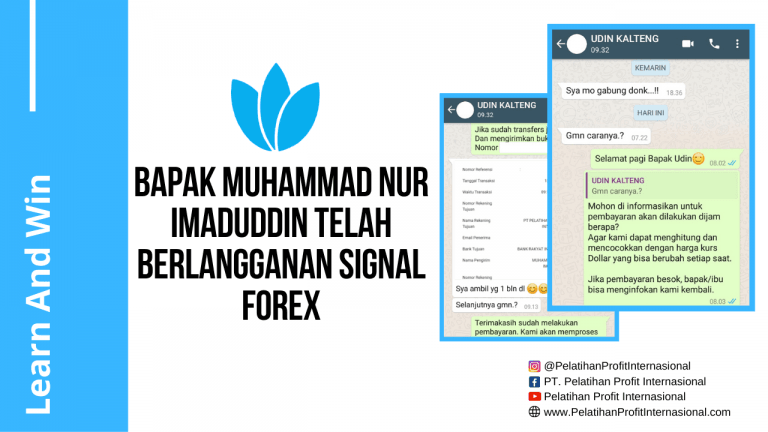 Bapak Muhammad Nur Imaduddin Telah Berlangganan Signal Forex