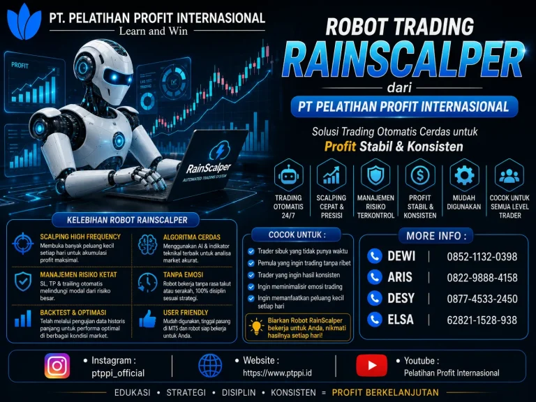 Robot Trading RainScalper dari PT Pelatihan Profit Internasional