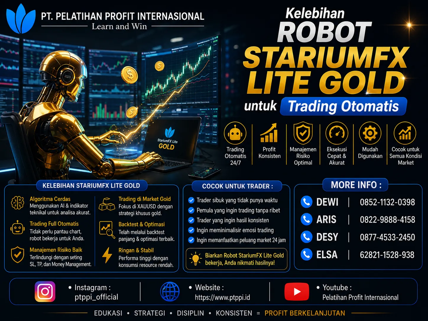 Kelebihan Robot StariumFX Lite Gold untuk Trading Otomatis