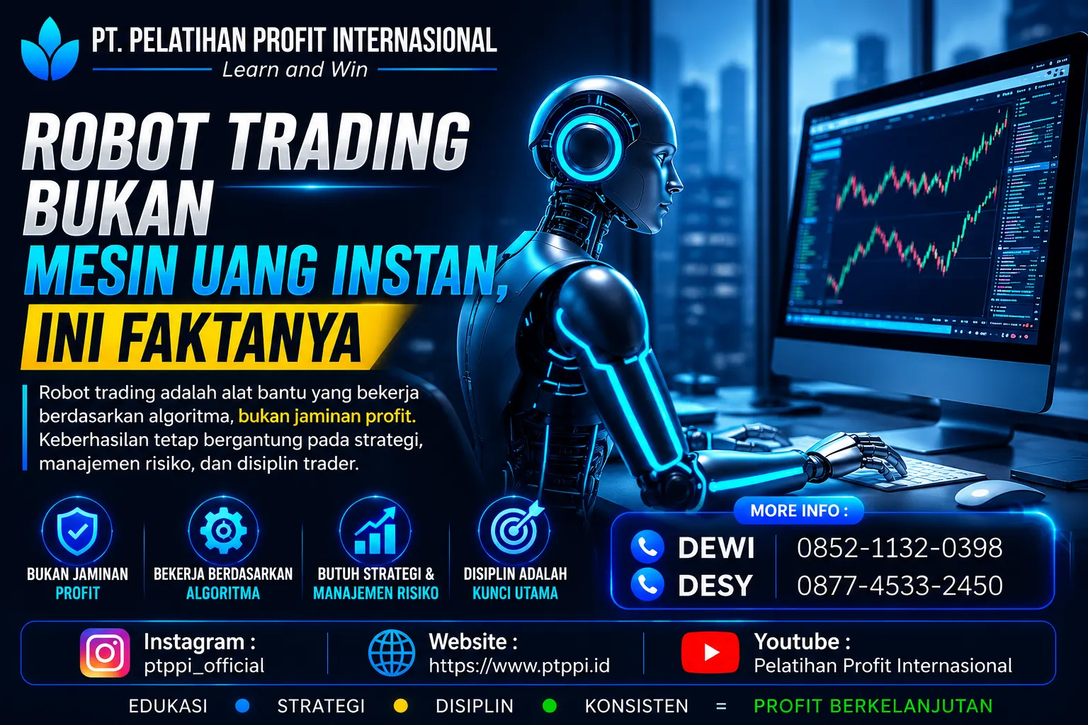Robot Trading Bukan Mesin Uang Instan, Ini Faktanya