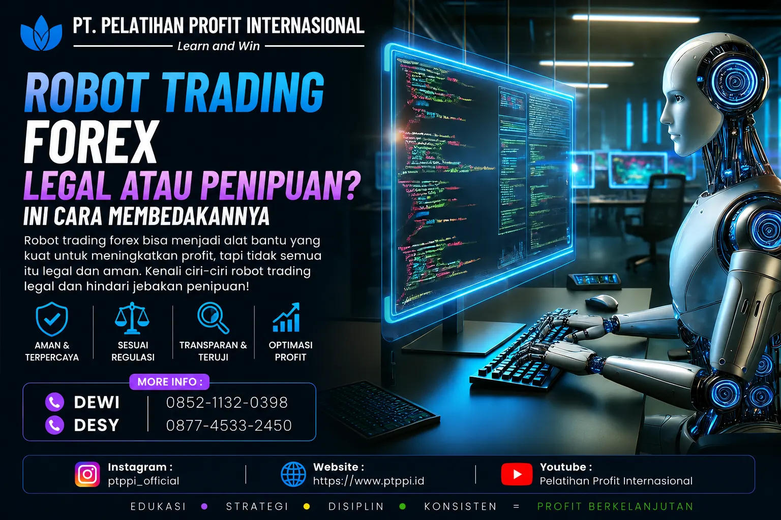 Robot Trading Forex Legal atau Penipuan? Ini Cara Membedakannya