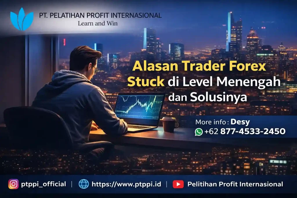 Alasan trader forex stuck di level menengah dan solusinya