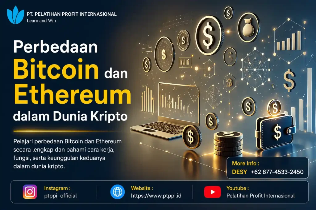 Perbedaan Bitcoin dan Ethereum dalam Dunia Kripto