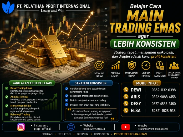 Belajar Cara Main Trading Emas agar Lebih Konsisten