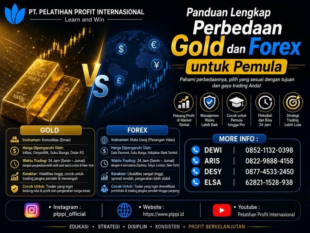 Panduan Lengkap Perbedaan Gold dan Forex untuk Pemula