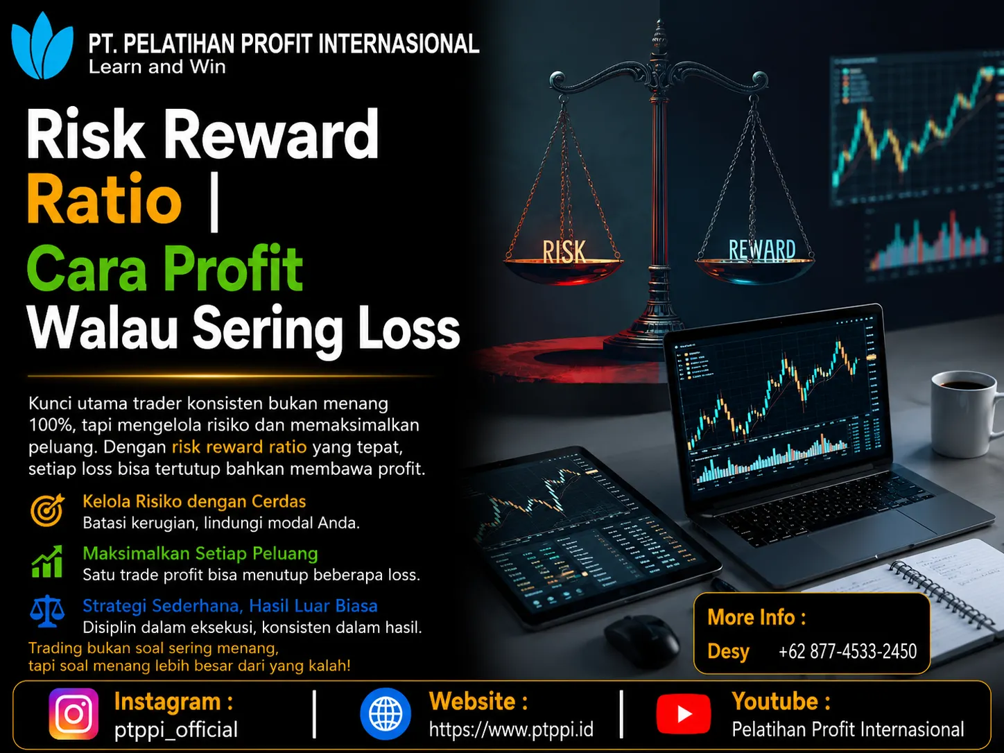 Risk Reward Ratio | Cara Profit Walau Sering Loss