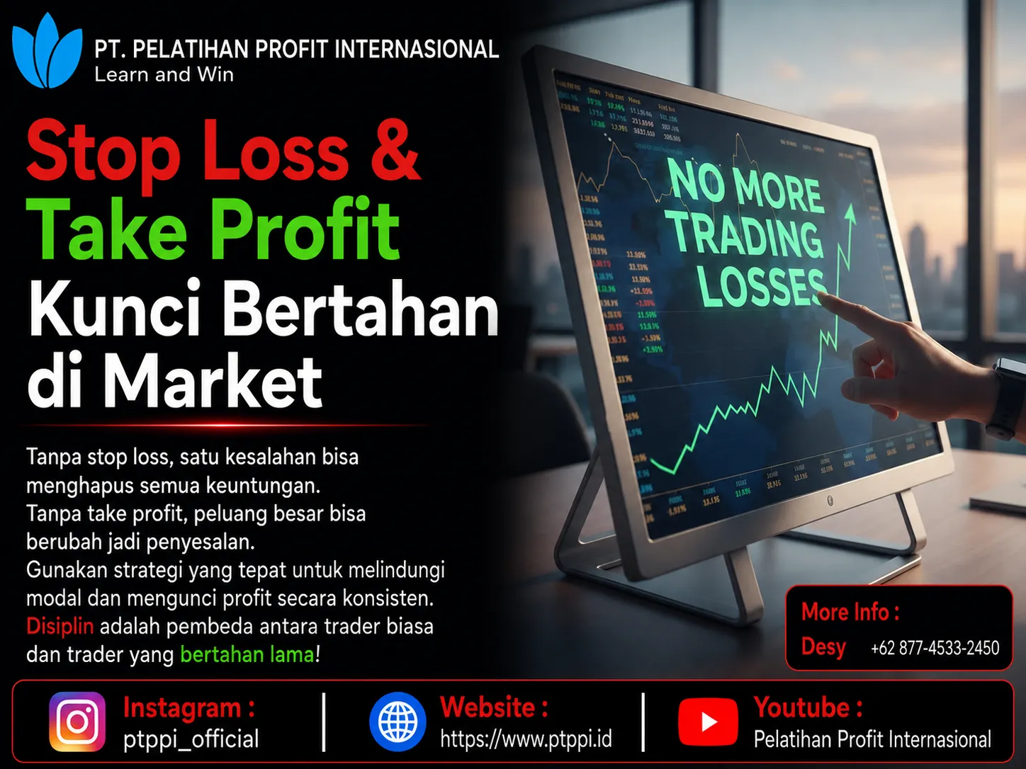 Stop Loss & Take Profit Kunci Bertahan di Market