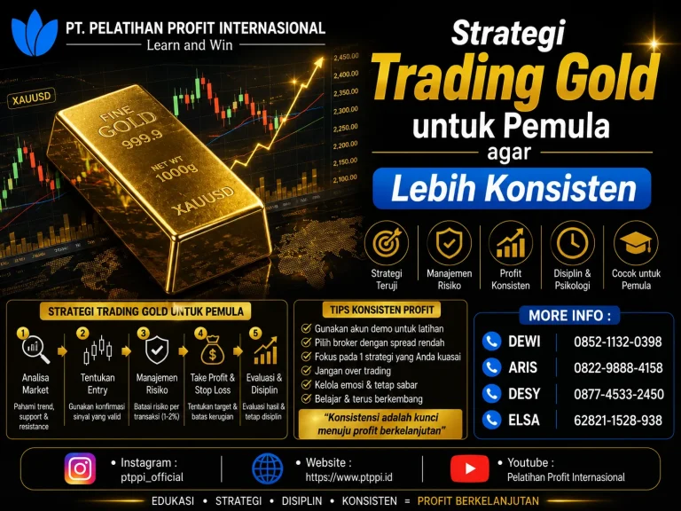 Strategi Trading Gold untuk Pemula agar Lebih Konsisten