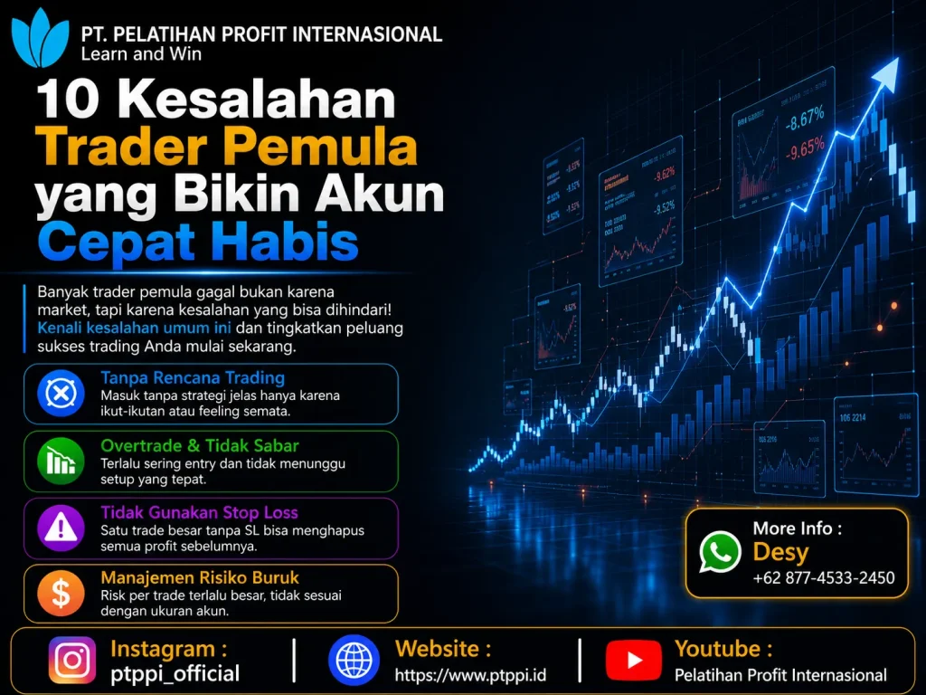 10 Kesalahan Trader Pemula yang Bikin Akun Cepat Habis
