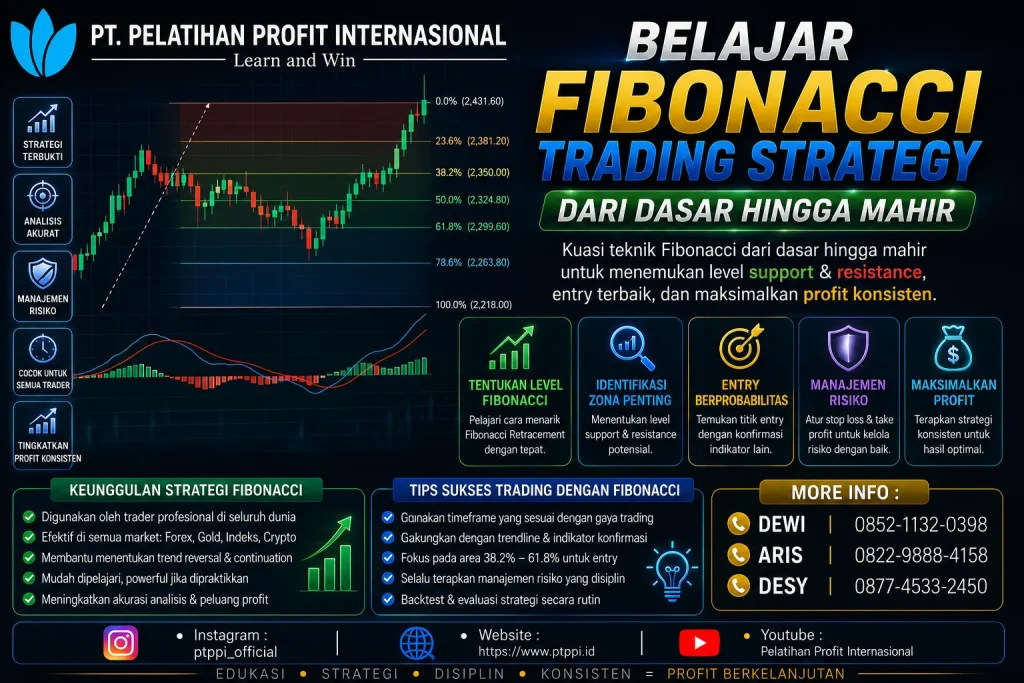 Belajar Fibonacci Trading Strategy dari Dasar Hingga Mahir