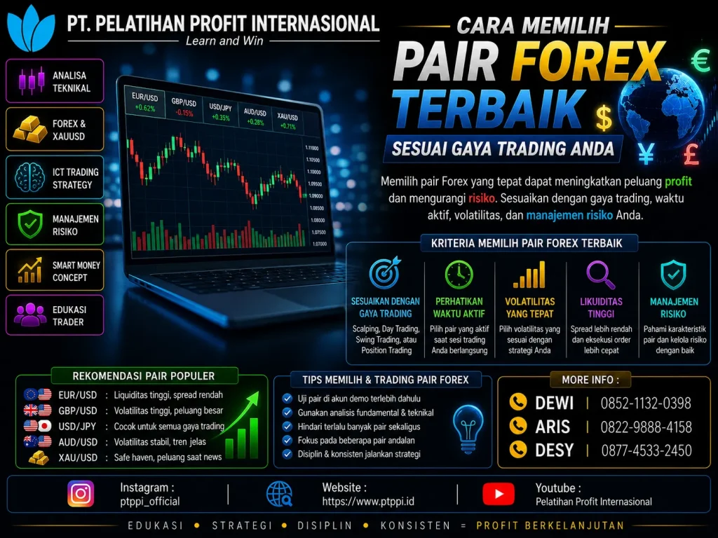 Cara Memilih Pair Forex Terbaik Sesuai Gaya Trading Anda