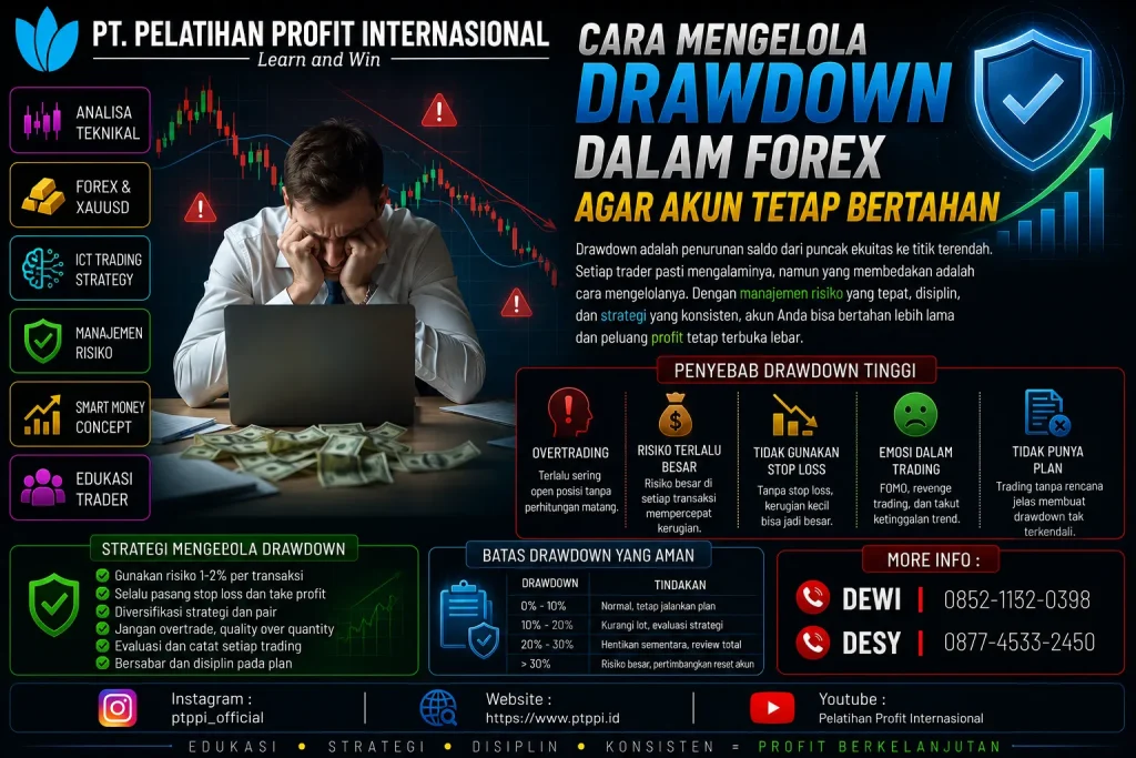 Cara Mengelola Drawdown dalam Forex agar Akun Tetap Bertahan