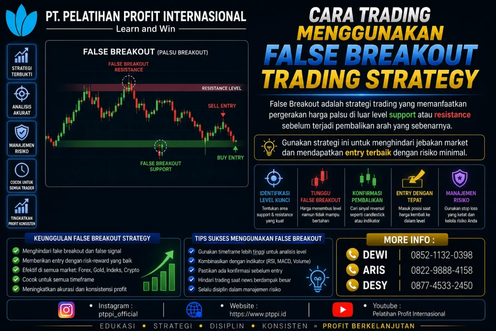 Cara Trading Menggunakan False Breakout Trading Strategy