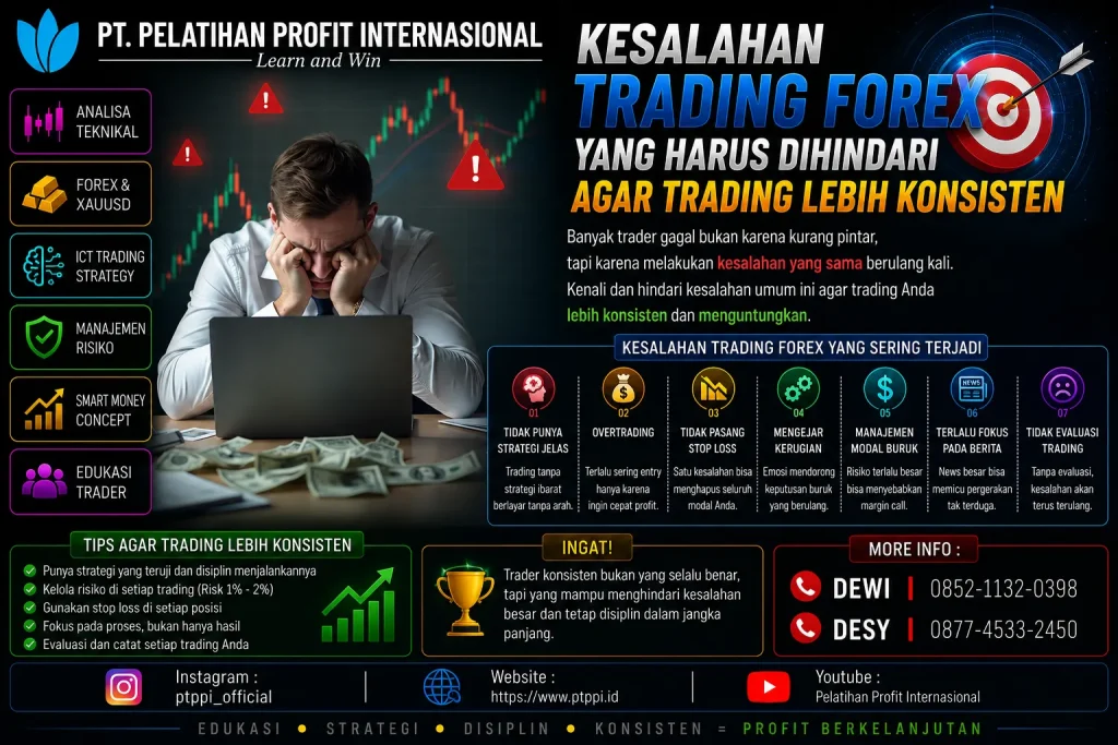 Kesalahan Trading Forex yang Harus Dihindari agar Trading Lebih Konsisten
