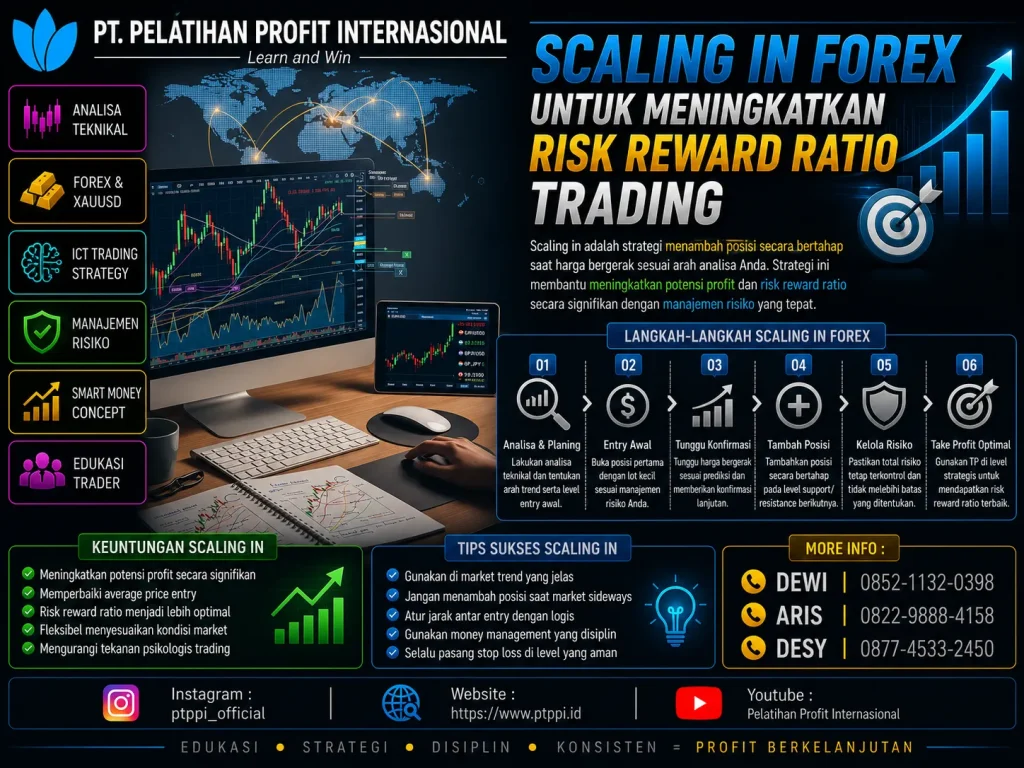 Scaling In Forex untuk Meningkatkan Risk Reward Ratio Trading