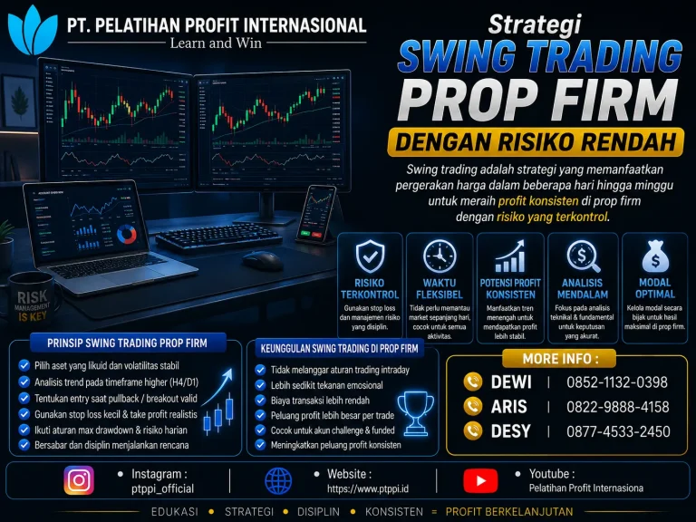 Strategi Swing Trading Prop Firm dengan Risiko Rendah