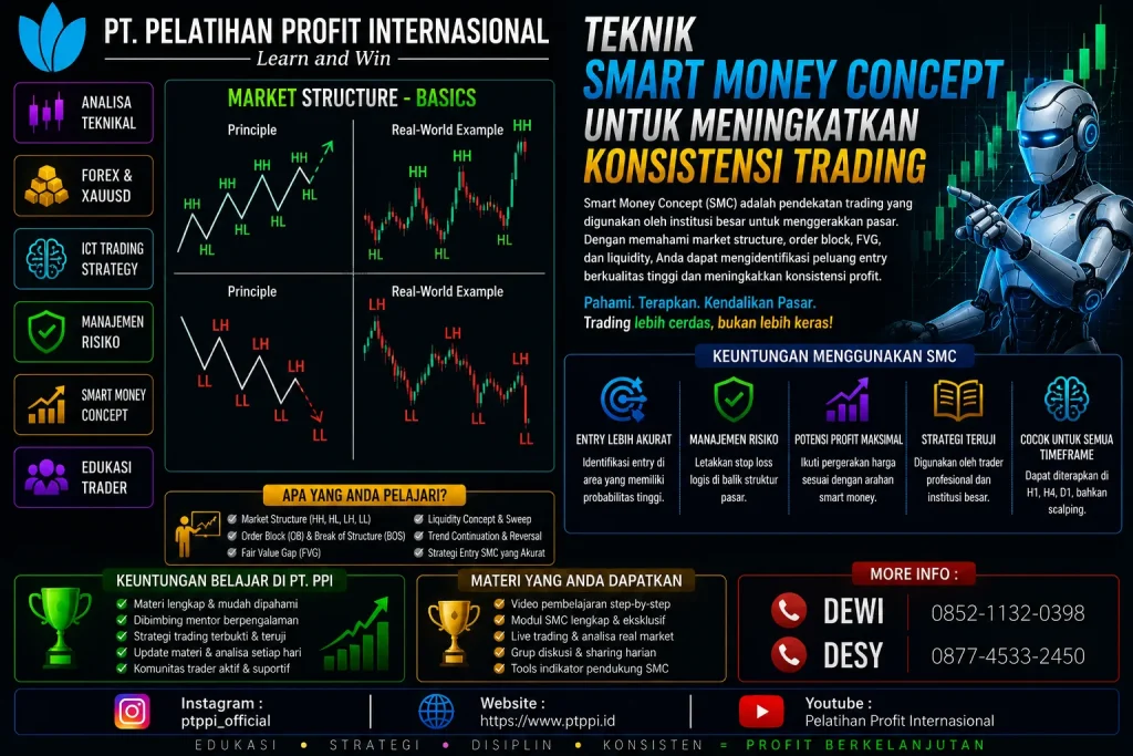 Teknik Smart Money Concept untuk Meningkatkan Konsistensi Trading