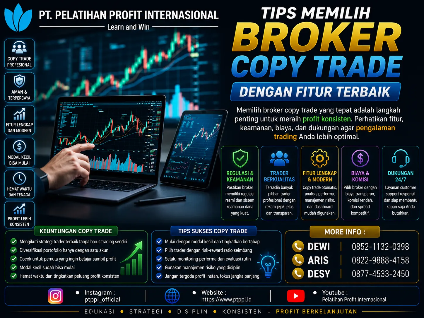 Tips Memilih Broker Copy Trade dengan Fitur Terbaik