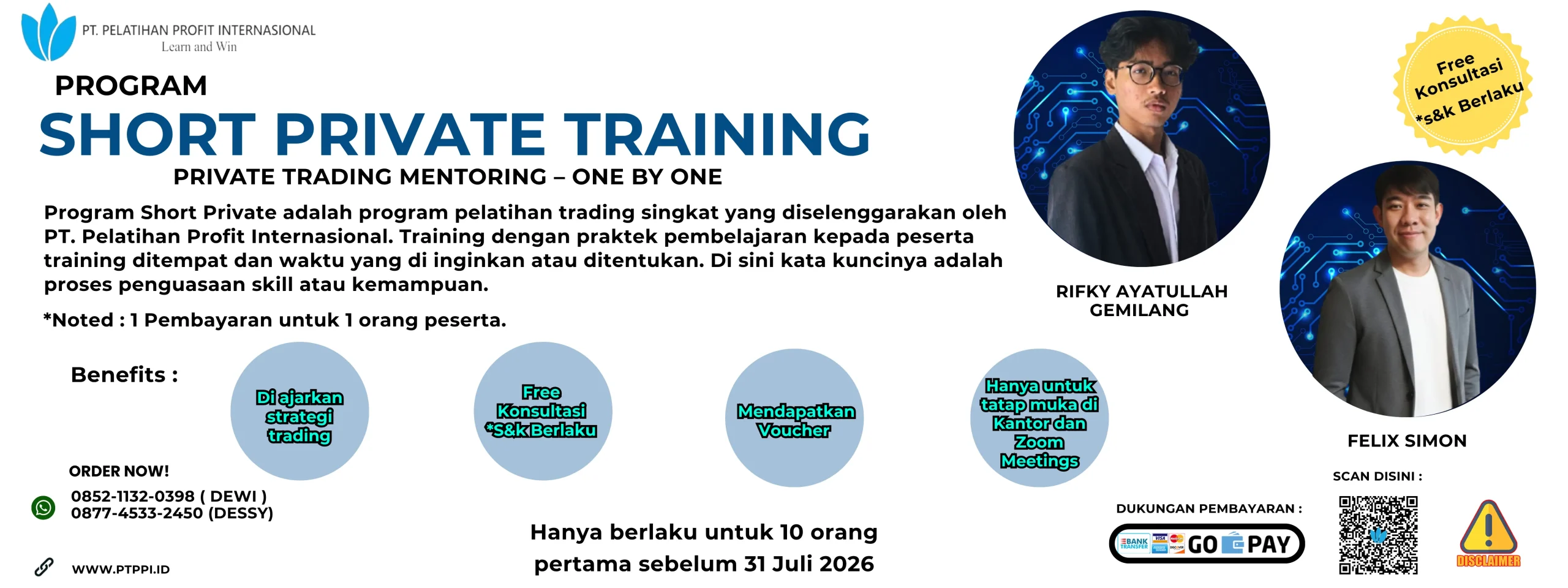 SHORT PRIVATE TRAINING
