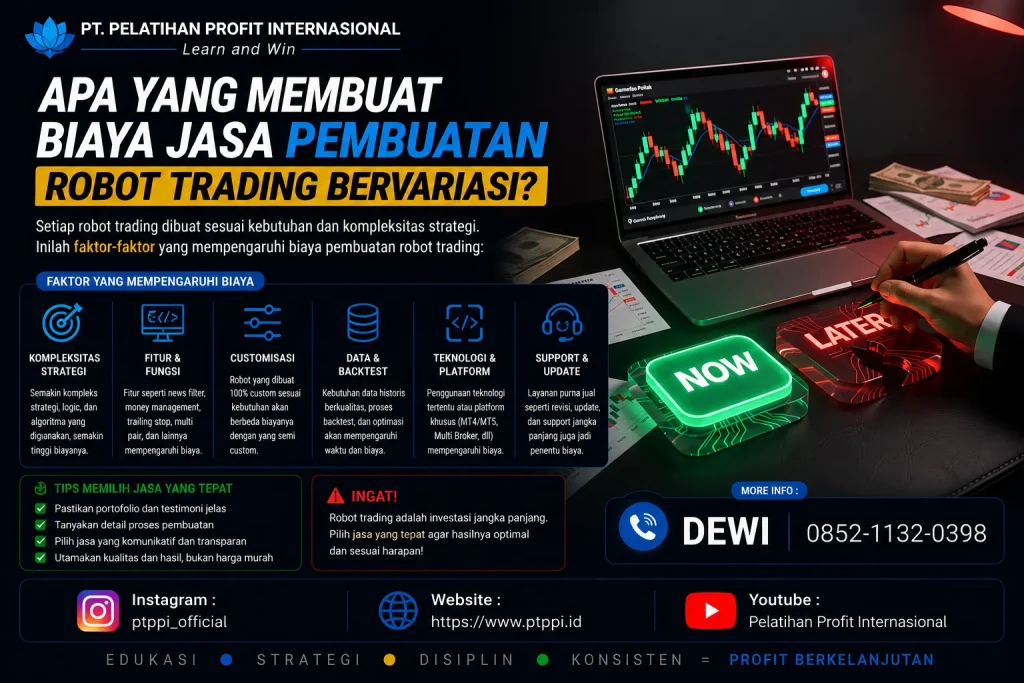 Apa yang Membuat Biaya Jasa Pembuatan Robot Trading Bervariasi?