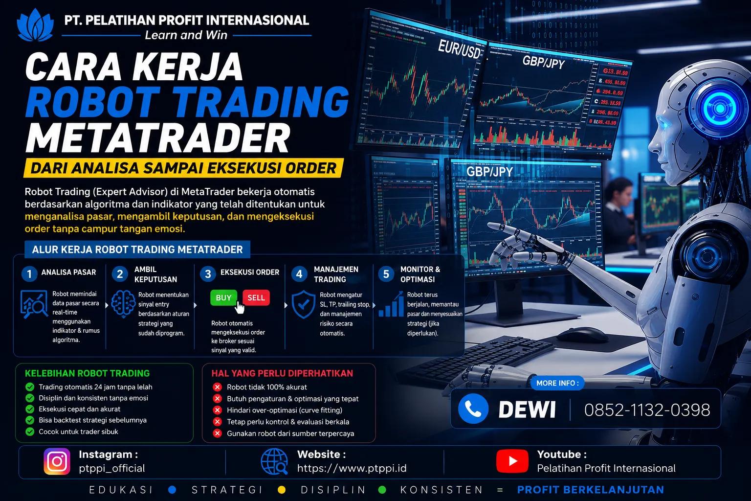 Cara Kerja Robot Trading MetaTrader dari Analisa sampai Eksekusi Order