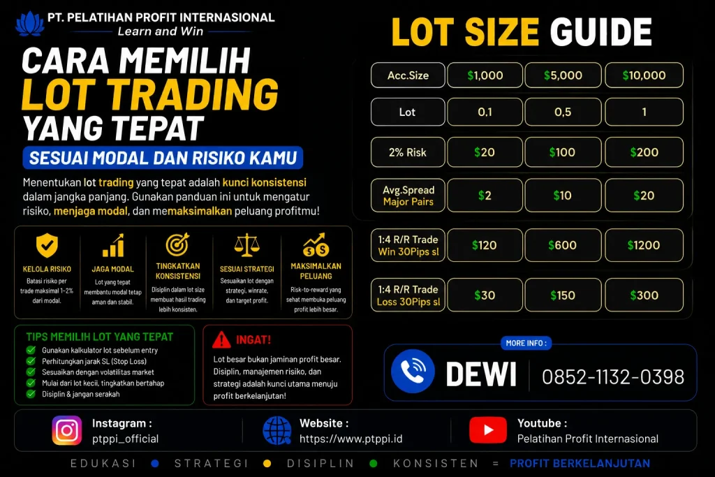 Cara Memilih Lot Trading yang Tepat Sesuai Modal dan Risiko Kamu