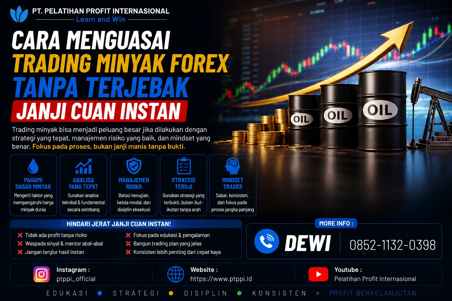 Cara Menguasai Trading Minyak Forex Tanpa Terjebak Janji Cuan Instan