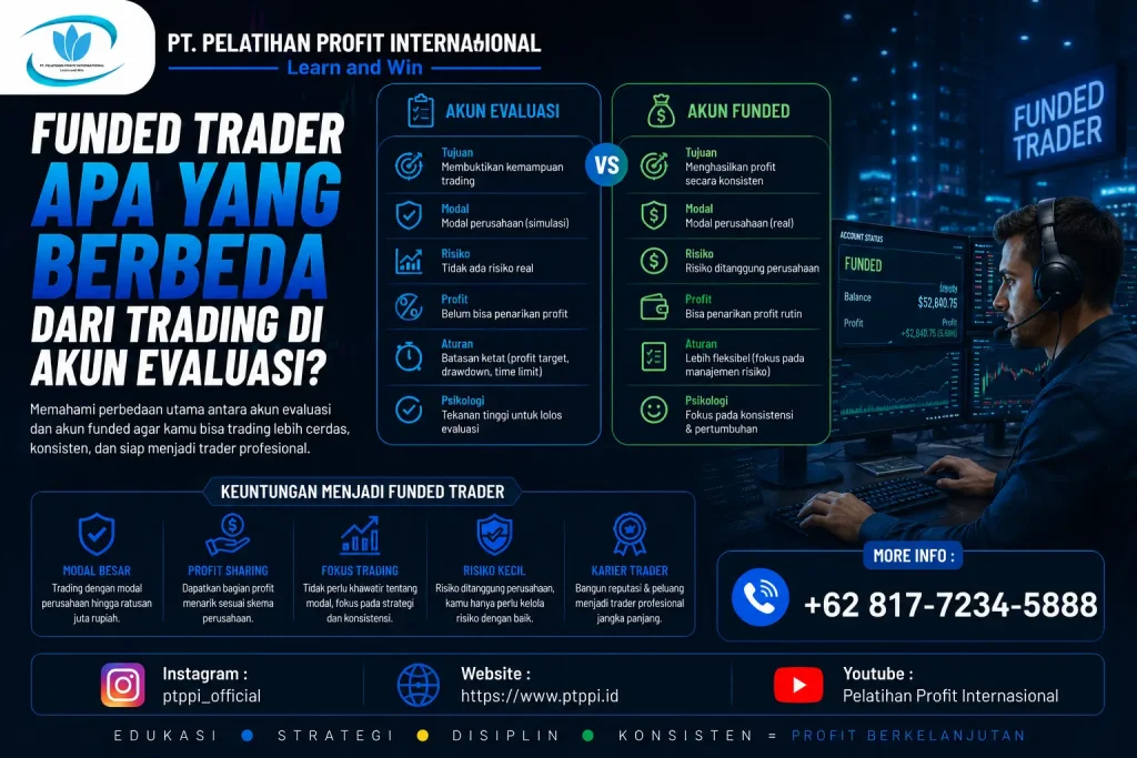 Funded Trader Apa yang Berbeda dari Trading di Akun Evaluasi