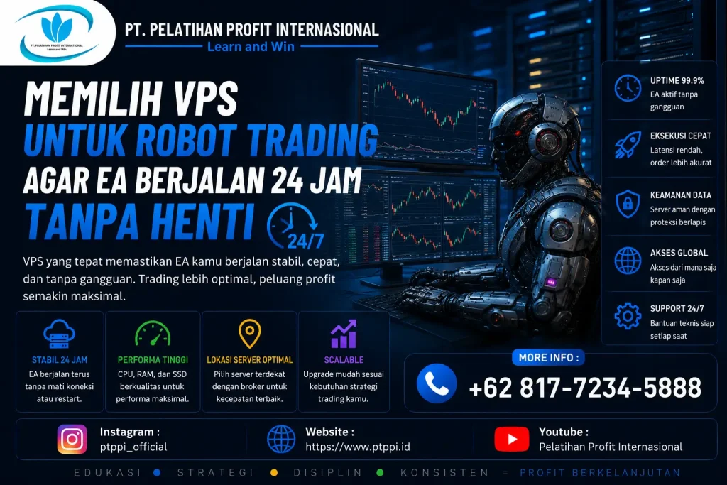 Memilih VPS untuk Robot Trading Agar EA Berjalan 24 Jam Tanpa Henti