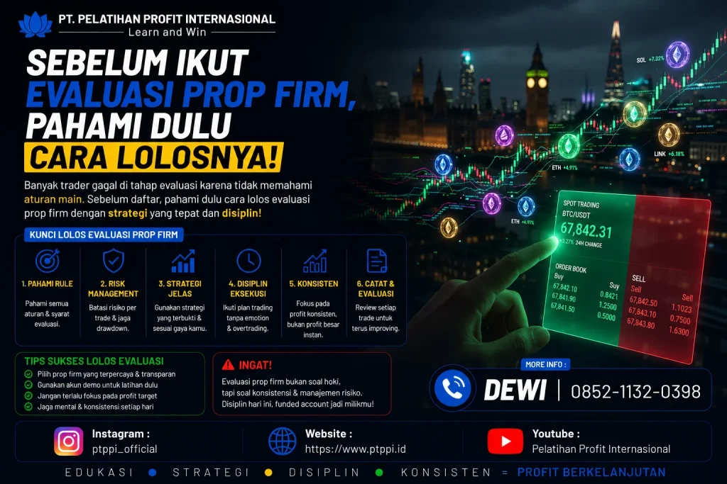 Sebelum Ikut Evaluasi Prop Firm, Pahami Dulu Cara Lolosnya