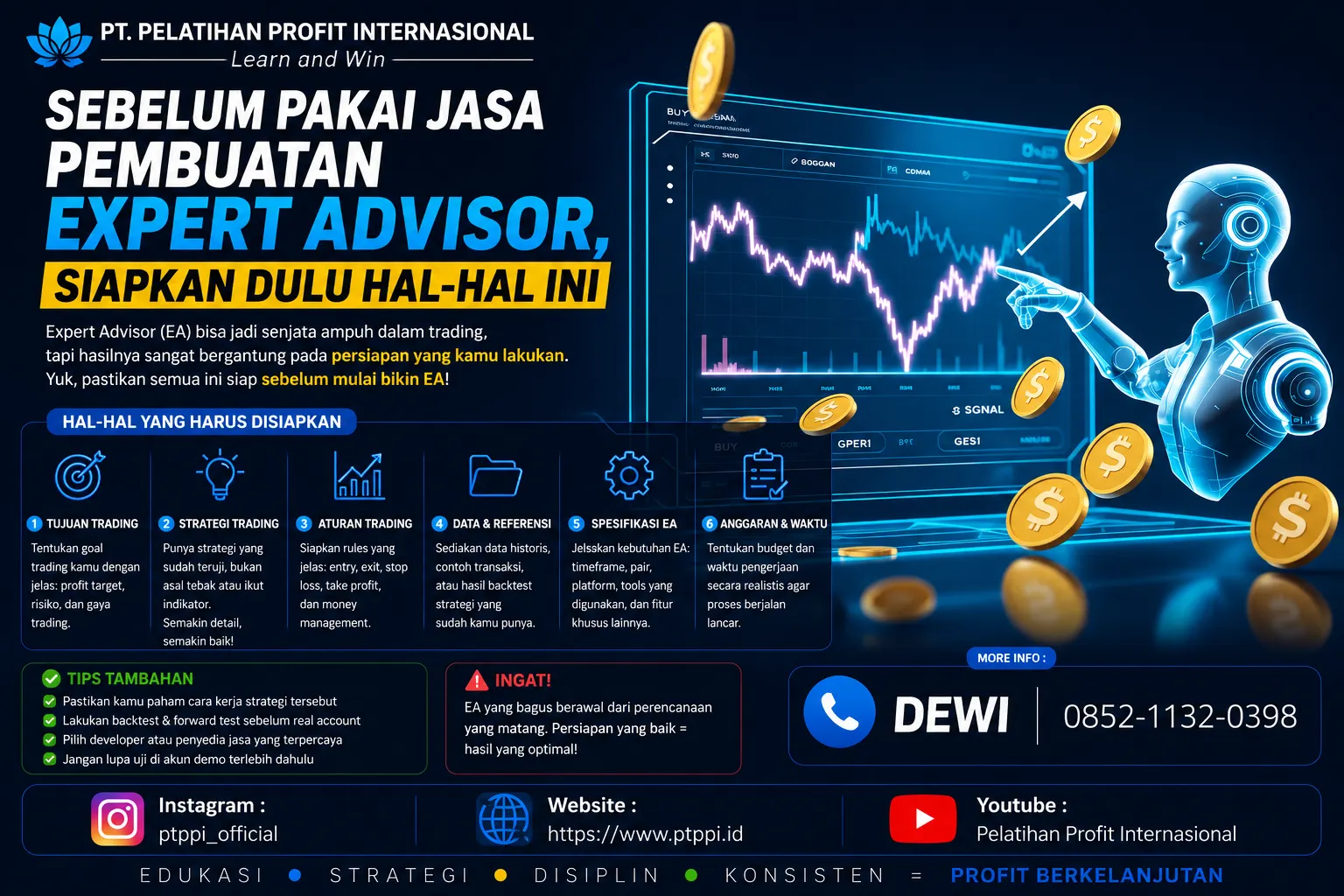 Sebelum Pakai Jasa Pembuatan Expert Advisor, Siapkan Dulu Hal-Hal Ini