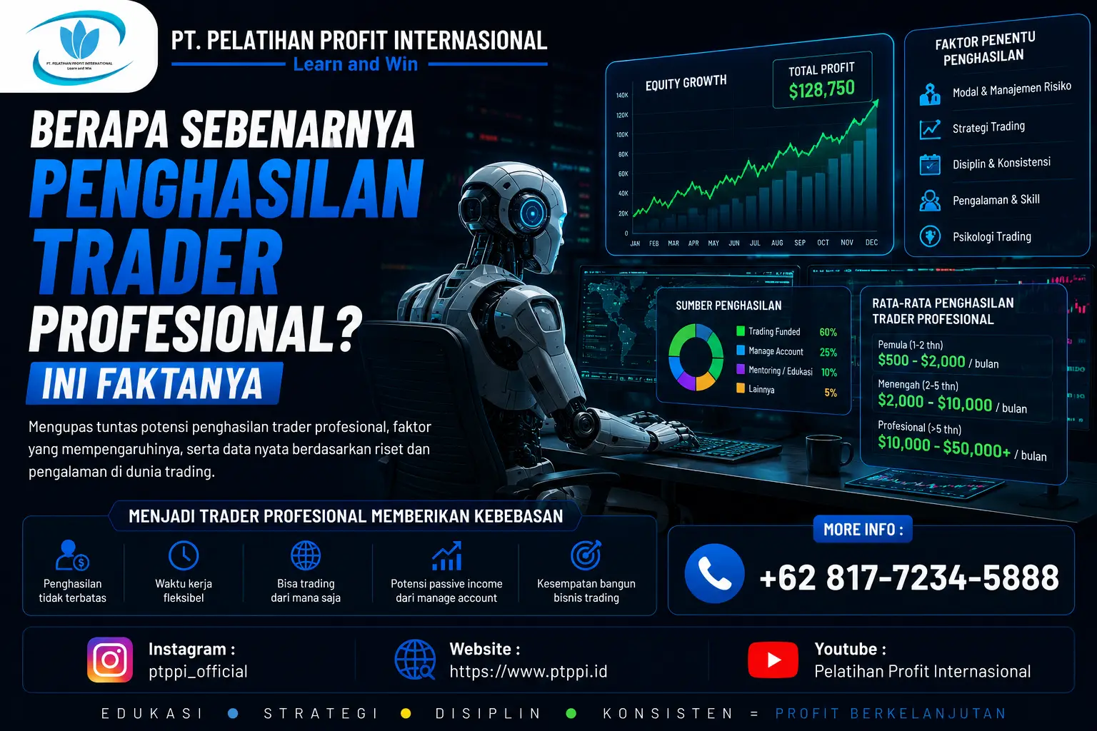 Sebenarnya Penghasilan Trader Profesional? Ini Faktanya
