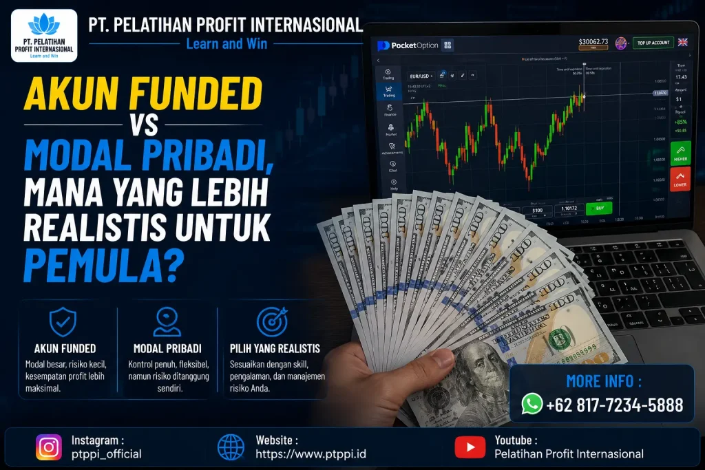 Akun Funded vs Modal Pribadi, Mana yang Lebih Realistis untuk Pemula_
