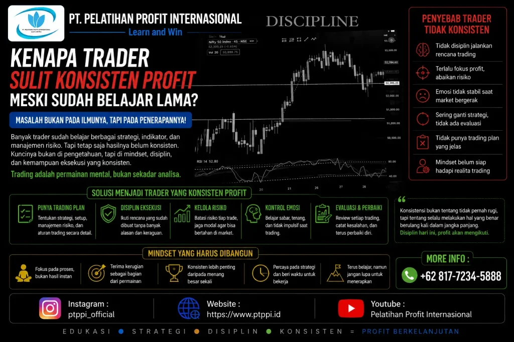 Kenapa Trader Sulit Konsisten Profit Meski Sudah Belajar Lama?