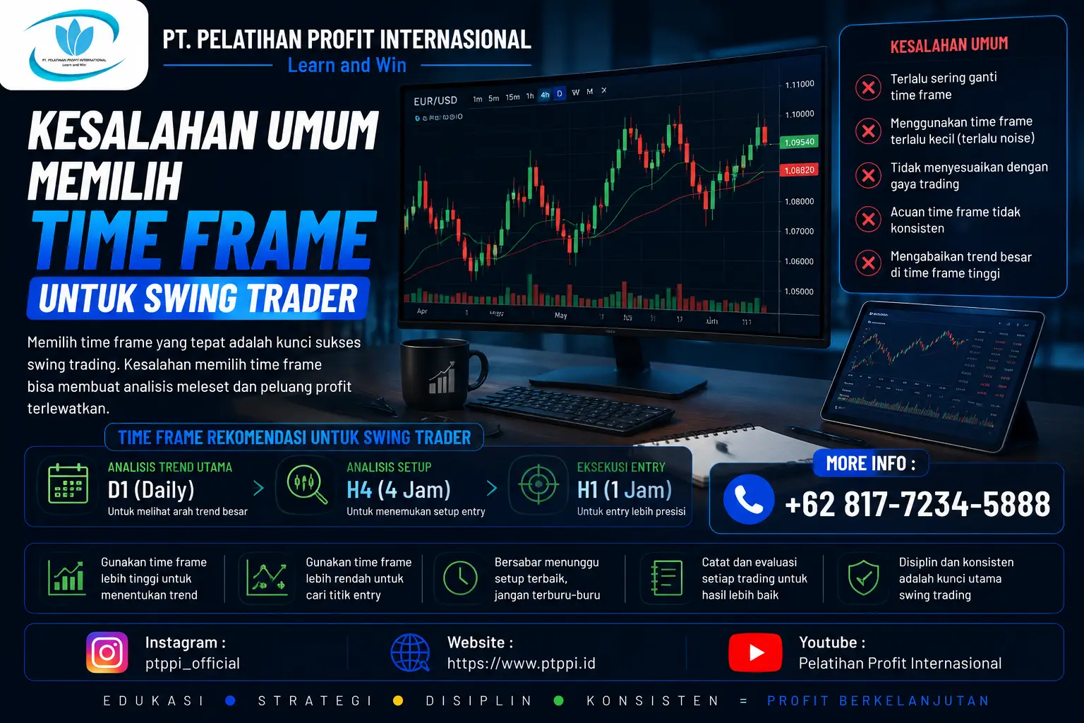 Kesalahan Umum Memilih Time Frame untuk Swing Trader