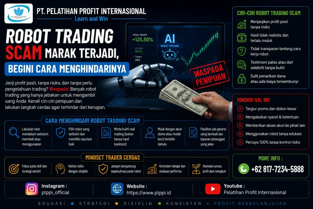 Robot Trading Scam Marak Terjadi, Begini Cara Menghindarinya