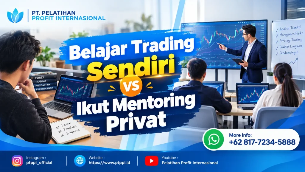 Belajar Trading Sendiri vs Ikut Mentoring Privat