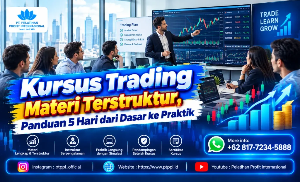 Kursus Trading Materi Terstruktur, Panduan 5 Hari dari Dasar ke Praktik
