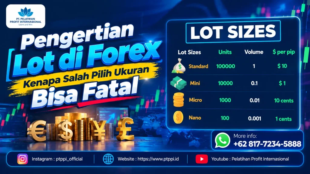 Pengertian Lot di Forex, Kenapa Salah Pilih Ukuran Bisa Fatal