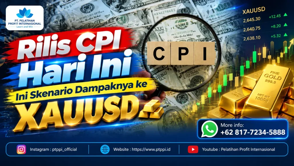 Rilis CPI Hari Ini, Ini Skenario Dampaknya ke XAUUSD