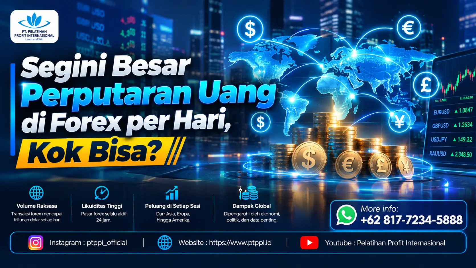 Segini Besar Perputaran Uang di Forex per Hari, Kok Bisa