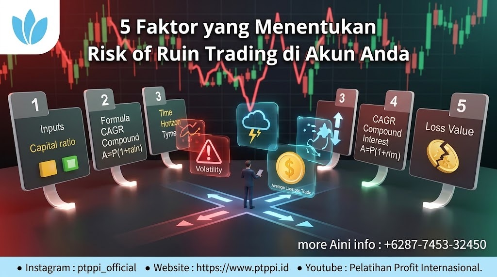 5 Faktor yang Menentukan Risk of Ruin Trading di Akun Anda