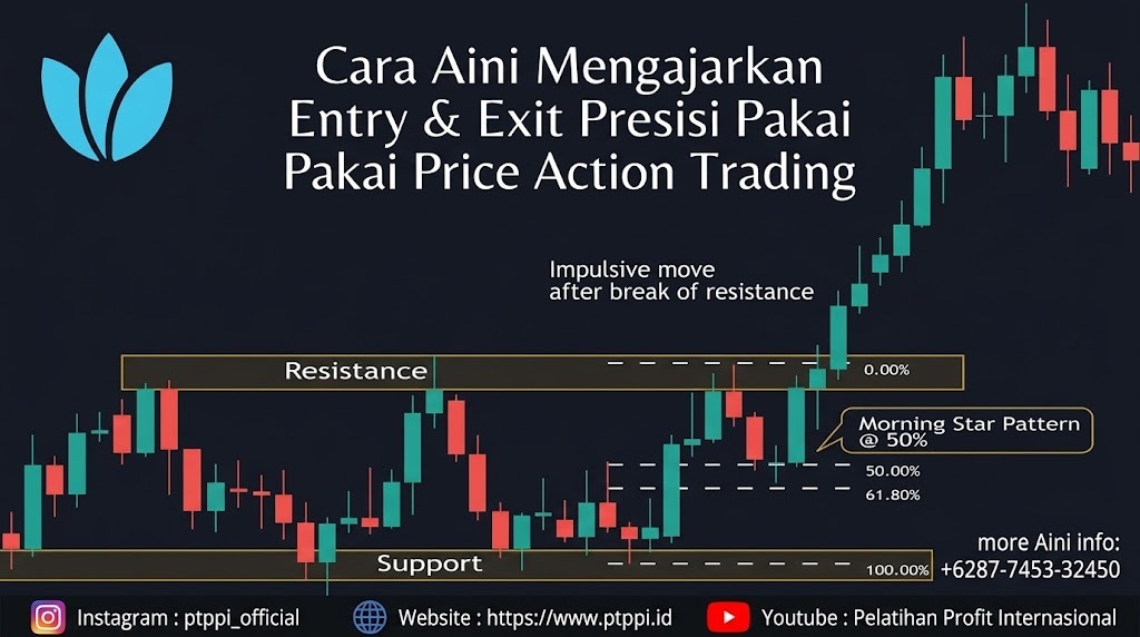 Cara Aini Mengajarkan Entry & Exit Presisi Pakai Price Action Trading