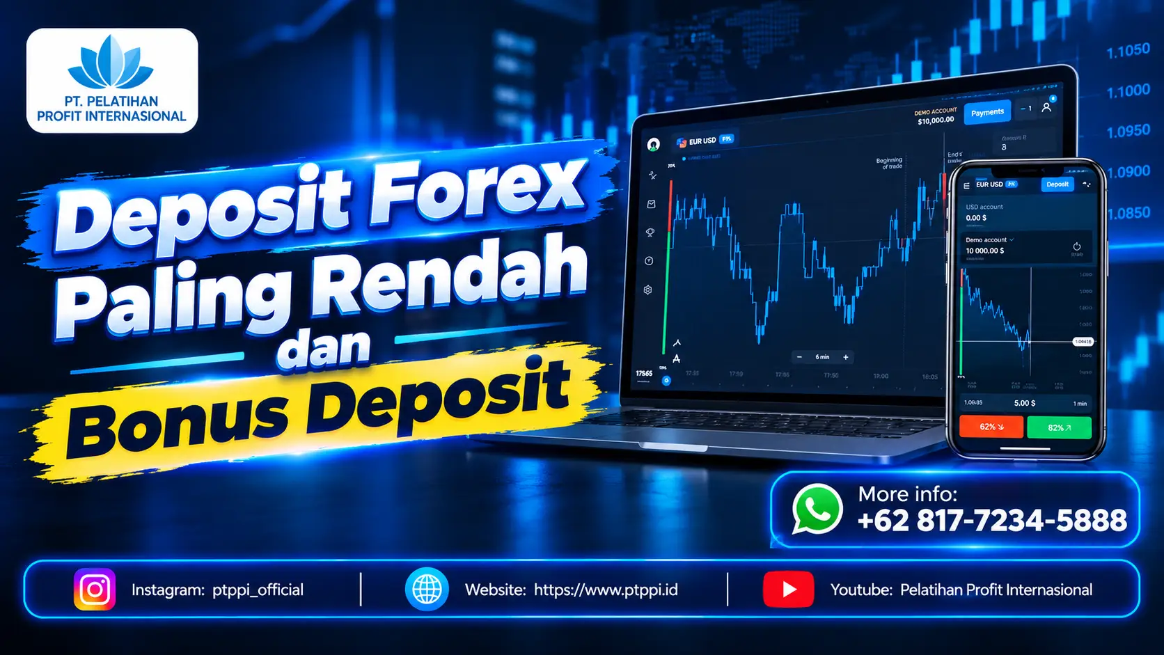 Deposit Forex Paling Rendah dan Bonus Deposit