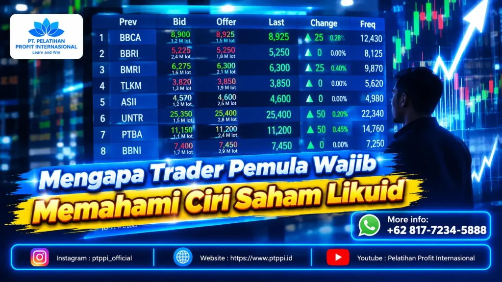 Mengapa Trader Pemula Wajib Memahami Ciri Saham Likuid