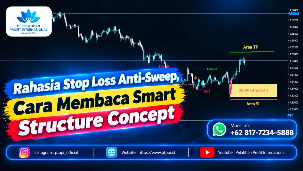 Rahasia Stop Loss Anti-Sweep, Cara Membaca Smart Structure Concept